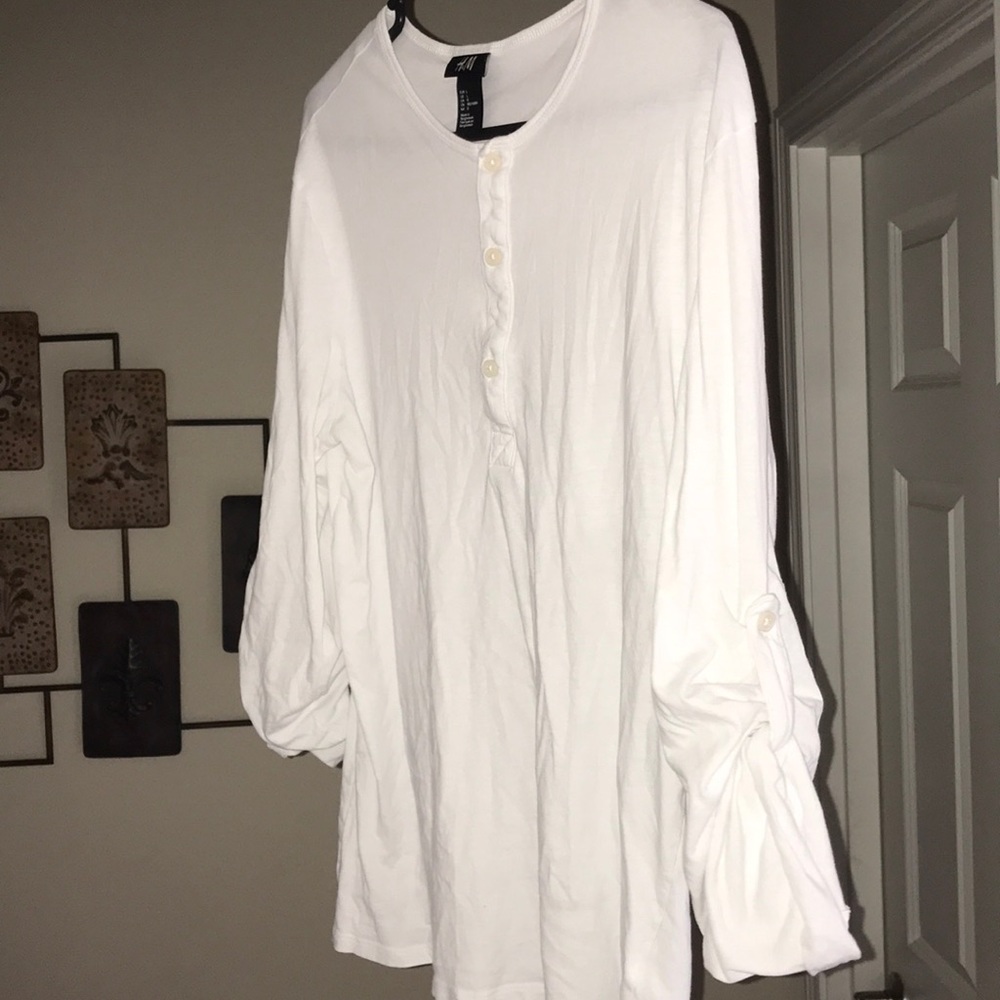 Casual white button up